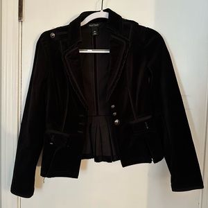 Black Victorian/Military Inspired Blazer